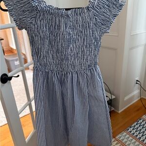 Blue Striped Kids Dress